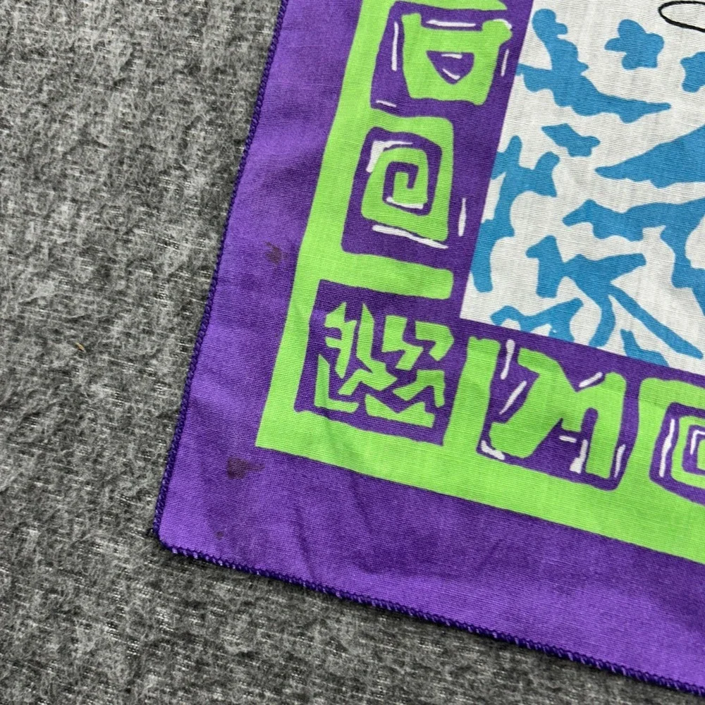 1990 Teenage Mutant Ninja Turtles Surfing Cowabunga Bandanna Handkerchief